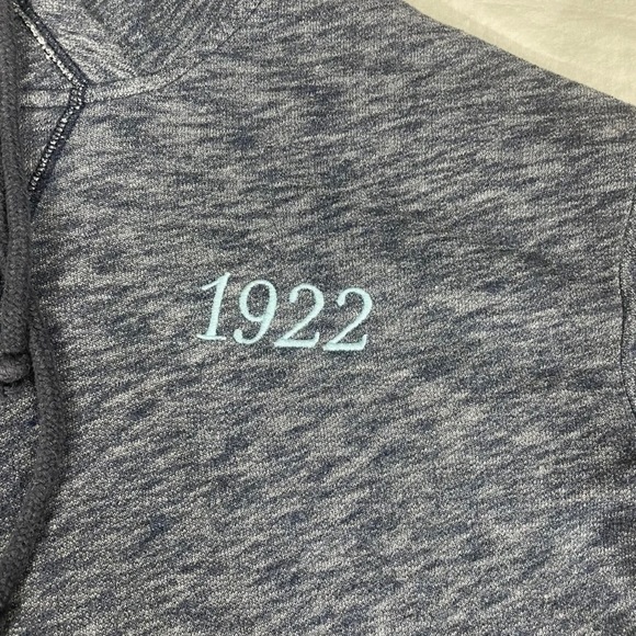 Hollister Women Blue Cotton Embroidered Hoodie Size XS - Picture 5 of 8